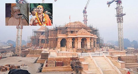 The Shankaracharyas from Puri and Joshimath peet have refused to attend the 'pran-pratisha' ceremony in Ayodhya on Jan 22. (Photo | Special Arrangement)