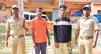 The accused duo arrested by police