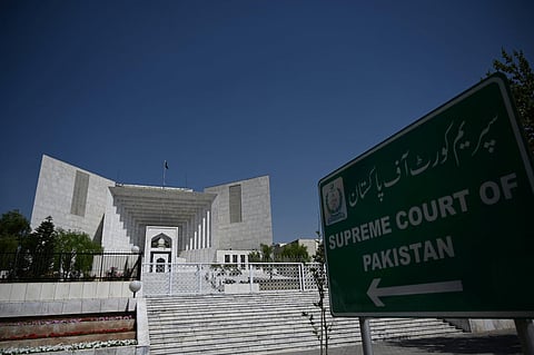 A general view of Pakistan's Supreme Court is pictured in Islamabad on April 6, 2022. (File Photo | AFP)