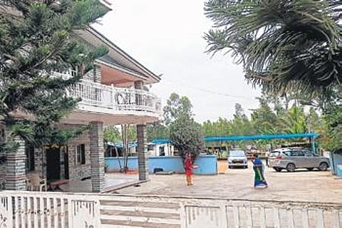 A file photo of Malur MLA KY Nanje Gowda’s house that was raided by ED