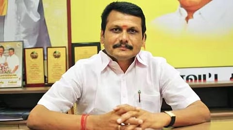 Former Tamil Nadu minister V Senthil Balaji.