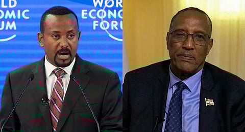 Ethiopian Prime Minister Abiy Ahmed Ali; Muse Bihi Abdi, president of Somaliland | AP