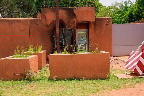 French embassy in Niamey, Niger. (Photo| AP)