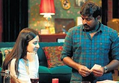 Katrina Kaif (L) and Vijay Sethupathi in a still from the film
