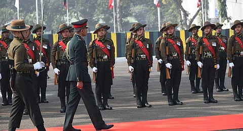 Lieutenant General RC Tiwari assumed the command of #EasternCommand. (Photo: @adgpi)