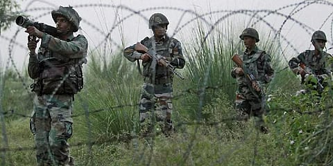 Indian army along the border. Image used for representational purpose (Photo | PTI)