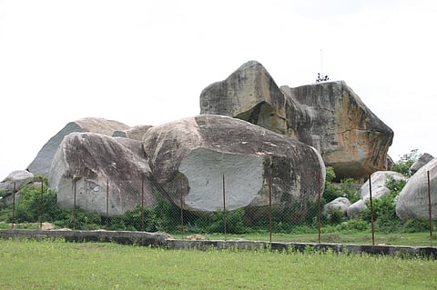Hillock at Melvaalai village