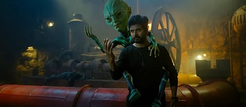 YouTube screengrab from the trailer of Sivakarthikeyan's 'Ayalaan'.