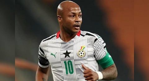 Ghana veteran Andre Ayew. (Photo | Twitter, @ghanafaofficial)