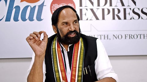 The minister had taken off from Begumpet Airport in Hyderabad and was en route to Mellacheruvu to conduct a review of the MBC Lift Irrigation Scheme.