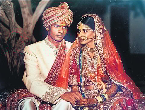 Wedding photo created on Midjourney