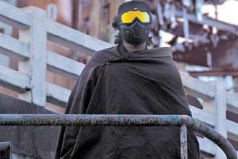 A scene from Gaganachari.