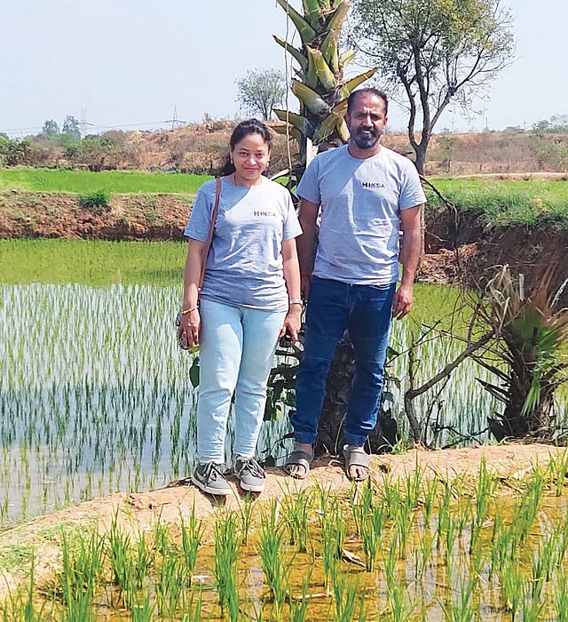 Vamsi Udayagiri with Hema Nandiraju