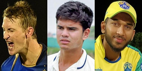 From Left: Chris Morris, Arjun Tendulkar, Shah Rukh Khan (File Photos)