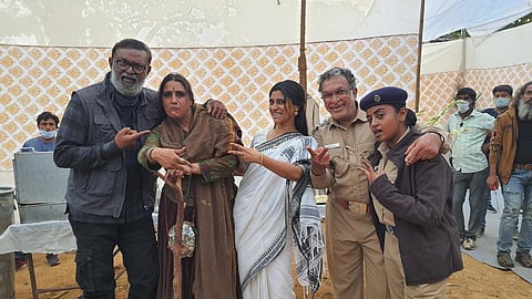 Vaishali Bisht (second from left) with the cast of 'Killer Soup'