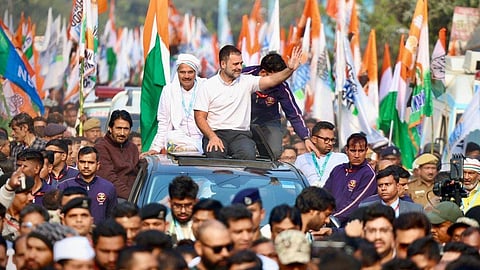 Congress leader Rahul Gandhi during the 'Bharat Jodo Nyay Yatra'.