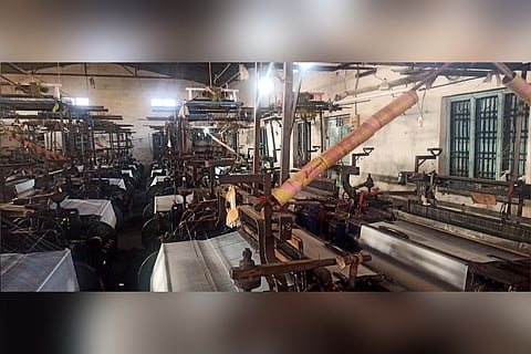 As polyester units shut down, machines stand still in Sircilla town on Tuesday
