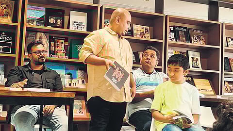 Enthusiasts of graphic novels during a reading session at Bangalore International Centre.