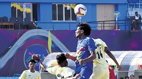 Punjab beat Odisha in the boys’ football semifinal on Monday, Jan 29, 2024.
