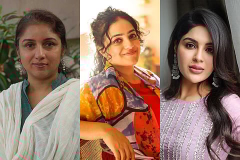 Actors Revathi, Nithya Menen, Samyuktha