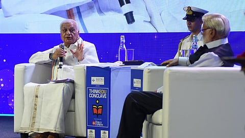 Kerala Governor Arif Mohamed Khan in conversation with Prabhu Chawla at the ThinkEdu Conclave in Chennai.
