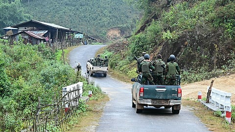 The soldiers entered Bandukbanga village in Mizoram's Lawngtlai district with arms and ammunition on 17 January.