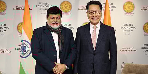 Uday Samant, Minister of Industries, Government of Maharashtra and Un Soo Kim, MD & CEO, Hyundai Motor India Ltd