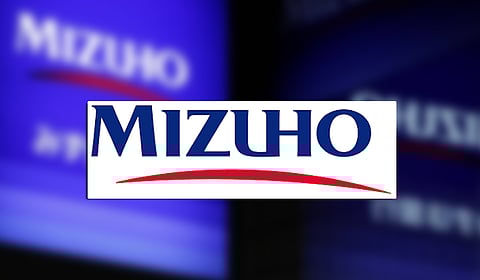 Logo of Japan's third largest financial services group, Mizuho Financial Group