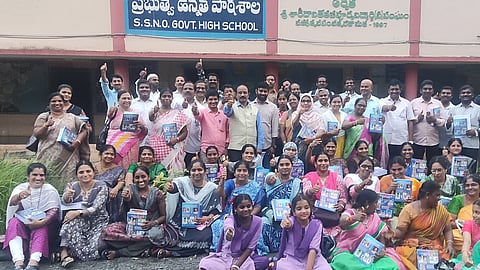 U Rammohan Rao, a 54 year old teacher received National Best Teacher Award and has been conducting Lucida Calligraphy training programs to Government school teachers and students.