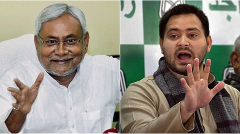 Bihar Chief Minister Nitish Kumar and RJD leader Tejashwi Prasad Yadav