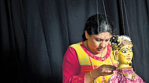Anupama Hoskere, works towards reviving and promoting traditional puppetry.