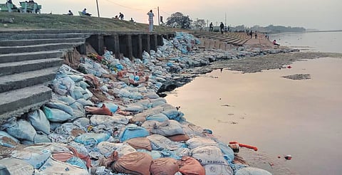 Mahanadi river bank.