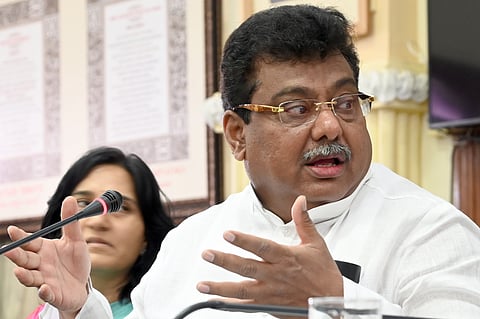 M B Patil, Minister for Large and Medium Industry.