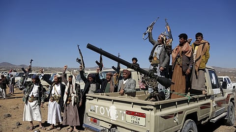 Houthi fighters.