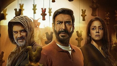 Ajay Devgn, R Madhavan and Jyotika in 'Shaitaan' first-look poster