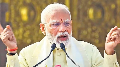 Modi calls for strong, divine country for next 1,000 years