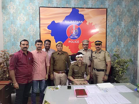 Injured ACP Kamble and the Police team