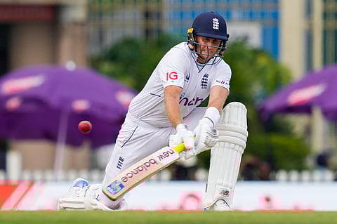 England's Joe Root plays a shot on the first day of the fourth Test against India at the JSCA International Stadium Complex in Ranchi (Photo | PTI)