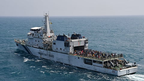 Aerial view of ICGS Shaunak