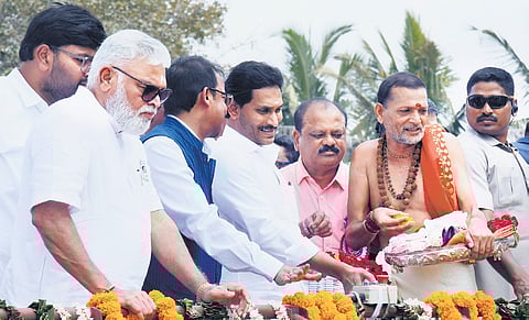 Water released through the HNSS project will irrigate 6,300 acres of ayacut and provide drinking water to 4.02 lakh people in Kuppam and Palamaneru.