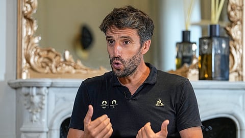 Tony Estanguet, three-time Olympic champion and head of the organising committee for the Paris 2024 Olympics.