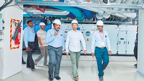 5T chairman VK Pandian visiting the manufacturing unit on Sunday