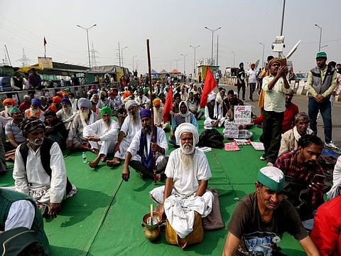 Farmer's protest: Samyukta Kisan Morcha members.