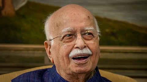 Senior BJP leader LK Advani during his 95th birthday celebrations, in New Delhi.