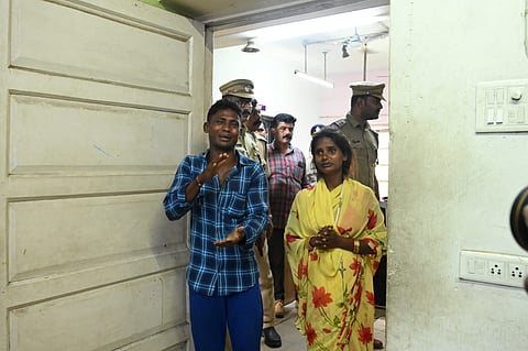 Parents of the child, who went missing from near All Saints College Junction, waiting at Pettah police station to file a complaint.