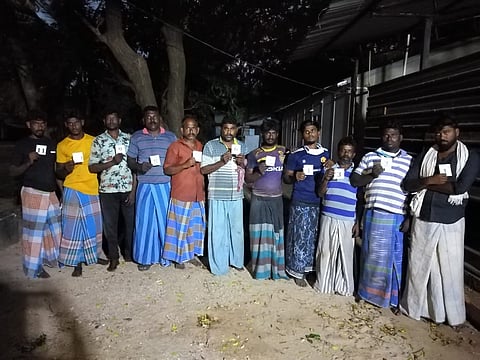 The 23 fishermen from Rameswaram, who were arrested on Sunday