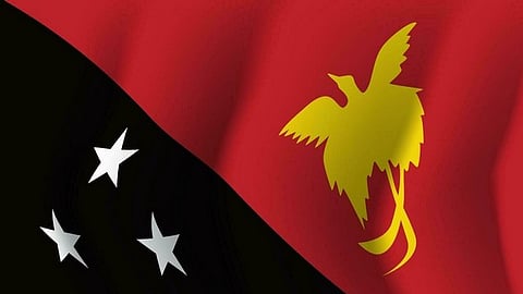 Papua New Guinea flag.