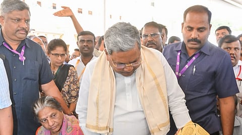 Karnataka CM Siddaramaiah during Jana Spandana 2.0
