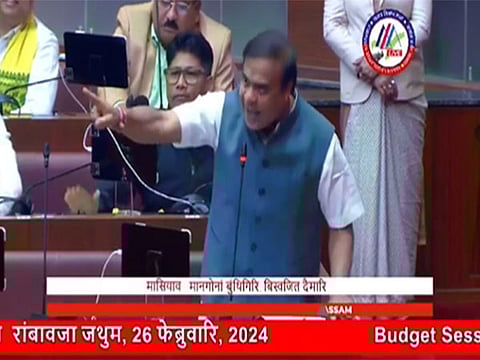 Assam CM Himanta Sarma during budget session