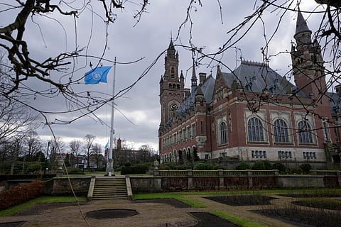 A view of the Peace Palace housing the International Court of Justice, the United Nations top court which is ruling in The Hague, Netherlands.